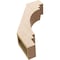 Ekena Millwork 5-inch W x 16-inch D x 22-inch H Pescadero Rough Cedar Woodgrain TimberThane Knee Brace, Primed BRCUR05X16X22PECRCPR - alternate 2